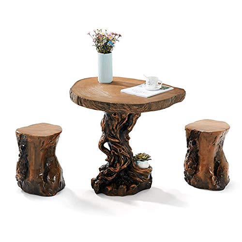 N/Z Attrezzature quotidiane Patio Portico Set di mobili Cortile Esterno Gazebo Tavoli e sedie Tavolo da Giardino Impermeabile e con Protezione Solare Combinazione antisettica a Quattro Pezzi
