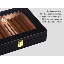 Umidificatori Humidor Umidificatore Scatola di Immagazzinaggio Idratante per Sigari Scatola per Sigari Portatile Idratante A umidità Costante Humidor con Tetto Apribile Trasparente Diviso