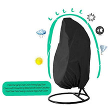 Copertine Egg Chair Altalena, Esterna Impermeabile Antipolvere Hanging Prova Copertura della Sedia, Copertura della Sedia 210d, per Esterno Giardino Patio Rattan Chair Seat Swing