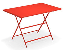 Emu Tavolo Arc en Ciel Pieghevole Rettangolare Centimetri 110 x 70 Articolo 331 Colore Rosso Scarlatto codice 50