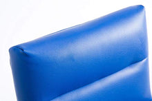 CLP Sgabello Bar Limerick In Similpelle I Sedia Cucina Girevole 360° Regolabile 84-105 CM I Sgabello Imbottito In Metallo, Colore:blu, Colore del telaio:cromo