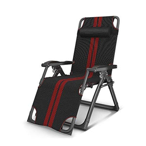 Hfyg Lettino Prendisole Sedia a Sdraio da Campeggio con Sedia a Sdraio per Esterni a Sdraio a gravità Zero Chaise Longue (Color : Without Cushion)