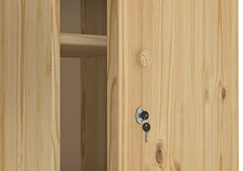 Erst-Holz Alto e solido armadio a 5 ripiani per casa/ufficio/officina in Pino naturale 90.60-45