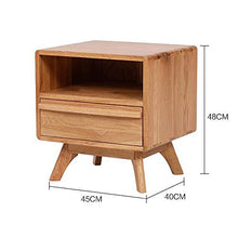Comodino Comodino legno Governo di immagazzinaggio Multi-Function bagagli Mobili Comodino for Camera da letto Camera Perfetto per qualsiasi camera da letto ( Color : Natural wood , Size : 45x40x48CM )