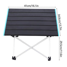 Les-Theresa Tavolo Pieghevole Tavolo da Campeggio Pieghevole Piccolo Tavolo da Spiaggia Portatile per Picnic all'aperto Cucina Backpacking RV Travel