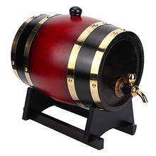 Botte di invecchiamento in rovere, botte di whisky 3L barile di vino per famiglie barile di birra barile di legno barile di birra barile di quercia per vino, ecc(Vino rosso 3L)