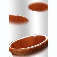 YLL Canna per pediluvio Oak Foot Tub, Maniglia, Foot Tub con Coperchio, Durevole (26 Cm)