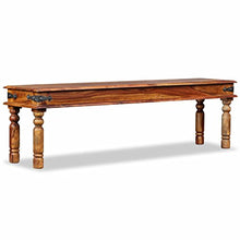 vidaXL Legno Massello di Sheesham Panca per Interni Casa Panchina Arredo