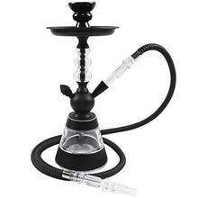 GSYH Acrilico Hookah Set, 36Cm Shisha Tubi Completi Fumatori Tubo di Acqua per Il Partito di Sala (Senza nicotina),Nero