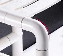Sgabello da doccia Bagno sgabello bagno con sedia a rotelle Sgabello in acciaio inox da bagno delle feci della sede di scorrimento Anziani Anziani disabili Stool Chair sgabello bagno ( Color : White )