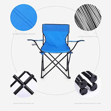 HYY-YY Sedia da pranzo Sedia per il tempo libero Blu Portatile Pieghevole Multifunzione Esterna Sedia da Campeggio Esterna Sdraio