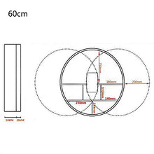 Specchio Bagno Armadietto a Muro Medicina Organizzatore di stoccaggio Rotondo Regolabile Aperto Scaffale Struttura in Legno Casa Mobili Camera da Letto Mobili da Bagno Vanity JING111