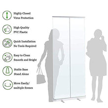 Protezione per Starnuti da Terra, Barriera Trasparente, Scudo di Isolamento Sociale Portatile, per Scuole/Uffici/Supermercati/Ristoranti Aziende 160/180/200cm