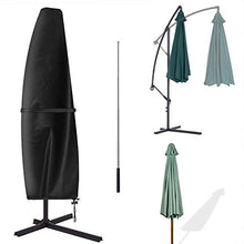 YuYo Coperture per Ombrelloni Giardino, 2-4 m Grande Copertura per Ombrellone Sbalzo Impermeabile Copertura Ombrellone Decentrato, Resistente Nero Copertura Ombrellone, 280 x 30 x 80/46 cm