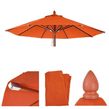 Mendler Telo Copertura per ombrelloni Rotondi HWC-C57 Ø 4m Arancione