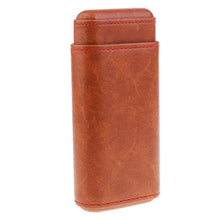 Hellery Affari Affari Sigaro Scatola Da Viaggio In Pelle E Legno Sigaro Humidor # 1 - # 3, 180 x 80 x 35 mm