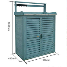 VHGYU Outdoor Storage Box Outdoor Locker Governo di immagazzinaggio Balcone Cortile Strumento Cabinet Wooden Shoe Rack Impermeabile Protezione Solare per Indoor Bagagli attività: