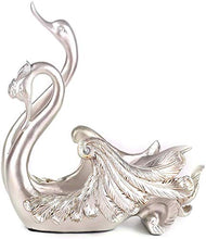 LIBOYUJU Cremagliera del Vino, cremagliera Decorazione Europea Swan Vino Creativo, Decorazioni per la casa, Semplice armadietto del Vino Moderno, Soggiorno Paio Resina Regalo-White