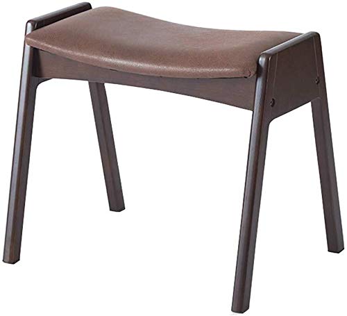 YANG Poggiapiedi Imbottito Dressing Table Sgabello in Legno Cambio di Scarpe banco Cucina Pouf ottomano, Carico Massimo 200kg, 55x40.5x46.5cm