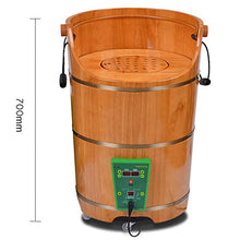 Vasca per pediluvio Vasca per piedi in legno Massaggio per fumigazione Massaggio durevole Vasca per piedi Natura Idromassaggio Massaggio plantare Spa Sauna Bagno (dimensioni : 700mm)