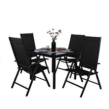 Chicreat T200 Tavolo da Giardino, Alluminio/Vetro, Colore, 90 x 90 x 74 cm, Nero/Grigio, 0