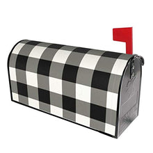 Copertura magnetica per cassetta delle lettere in bianco e nero con design unico, per decorazione da giardino, dimensioni standard 51 x 45 cm