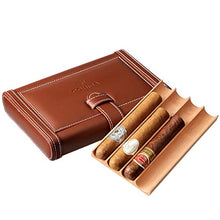 Ljf 4 sigari Scatola di sigari Sospensione idratante gabinetto di Viaggio Scatola di sigari Portatile Sigaro Scatola di Manutenzione alcolizzata casa Cedro Sigaro di Legno Set Migliore Regalo