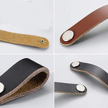 Lefeindgdi - Maniglia in pelle, maniglia per porta e armadietti, portatile, facile da tirare con manico in pelle per cassetti, credenze, TV, accessori