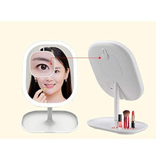 SHY Specchio per Il Trucco, Specchio per Il Trucco a LED con Specchio Luminoso Specchio per Il Trucco da Tavolo Dormitorio Specchio per Il Desktop Fill Light Princess MIR