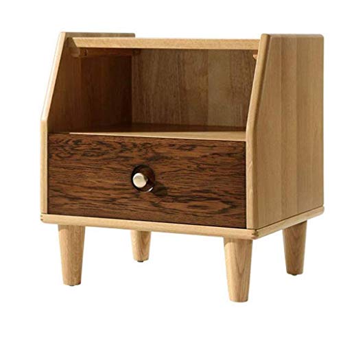 FGDSA Comodino in Rovere Armadietti da Camera da Letto minimalisti Moderni, Robusto e Durevole Resistente alla corrosione, scaffale rispettoso dell'ambiente