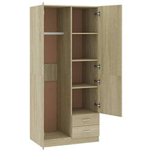 Tidyard Armadio Rovere Sonoma 80x52x180 cm in Truciolato