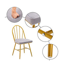 Sedute multifunzionali, Iron Pranzo Sedia da pranzo Arc Cuscino posteriore 4 pezzi Set Sedie da pranzo Sedie da pranzo Sedie da esterno per portico, a bordo piscina, patio, giardino, balcone, cortile,