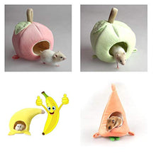 B Blesiya Gabbia di Riccio di Criceto Scoiattolo Nido Caldo E Morbido Casa Letto di Criceto di Mela Carino - Rosa