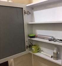 AJH Specchio 70x50 cm con armadietto, Armadio a Specchio per Bagno a 3 spazi, Scatola a Specchio per Porta Singola in Alluminio spazia