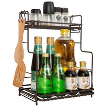 LYM &ripiano di stoccaggio Mensole da Cucina, Scaffali di stoccaggio in Acciaio Inossidabile Scaffali di spezie Scaffali di stoccaggio Scaffali di stoccaggio Cucina -2 Piani Scaffale di Finitura