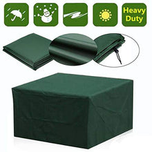LIMENG - Copertura protettiva rettangolare impermeabile per mobili da giardino, protezione UV, 6 misure (verde) 123 x 61 x 72 cm
