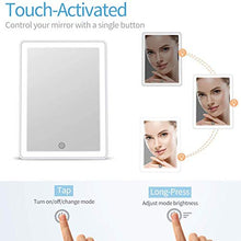 Specchio per Trucco a LED Touch Specchio per Staffa da Tavolo su Un Lato con ingrandimento 10x Specchio per Trucco Specchio per Trucco con Luce a LED Halo