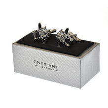 Onyx-Art Cufflinks - Twin Bodied Aeroplane