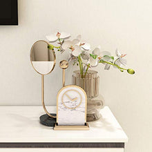 OMLTER semplicità Moda Single Lato Vanity Mirror, Casa Desktop Decorazione Specchio Trucco, Specchio Bellezza per Cosmetico O Rasatura O con Lenti Contatto