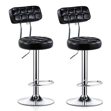 Poltrone Nubao Bar Chair Bar Stool, Sedia in Pelle Colazione Girevole Bar Sgabelli da Cucina Faux, Rotazione di 360 Gradi sgabelli da Bar con Il poggiapiedi, 5 Colori (Colore: Rosso, Dimensione: 32 *