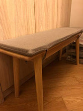 jHuanic - Cuscino per panca lunga da esterni, morbido, per interni e esterni, antiscivolo, con cerniera e lacci per 2 o 3 posti, colore: grigio, 30 x 70 x 3 cm