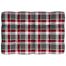 Buyounger Cuscini per Divano Pallet 5 pz Rosso Motivo a Quadri