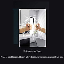AYJS Specchio da Bagno, Specchio per Il Trucco Autoadesivo A Parete, Semplice, Elegante, Anticorrosione, Nessuna Deformazione, Design Smussato Arrotondato, Liscio E Non Deformabile