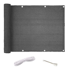 HAOMENGG Schermo per la Privacy del Balcone 0.9x4m Filtro per la Privacy del Balcone Resistente ai Raggi UV Impermeabile con Occhielli e Fune e Fascetta per Cavi per Balcone Giardino Patio Piscina Po
