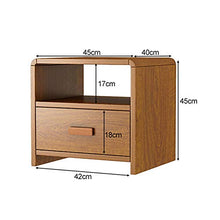 Comodino Piccolo Comodino Governo di immagazzinaggio Comodino Piccolo Comodino contemporanea (Color : Brown, Size : 42x45x40cm)