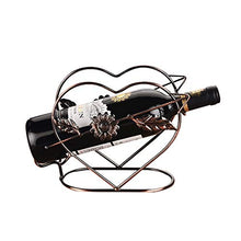 Lxlxq Cremagliera del Vino Creativo Stile Europeo retrò Ornamenti in Ferro battuto Cremagliera della Bottiglia di Vino Semplice Moda