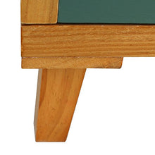 Rebecca Mobili Cassettiera Comò 6 Cassetti Legno Marrone Bianco Verde Design Contemporaneo Arredo Ingresso Salotto (cod. RE6051)