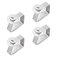 Yardwe Clip di tovaglia Clip da Tavolo da Picnic in Acciaio Inox Table Table Holders Clip di Copertura Tavolo 4PCS (Luna)