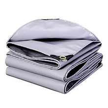 MTYLX Outdoor Multifunzionale Tela Cerata, Panno Di Oxford Capannone Panno D'Argento Spessore Bianco È 0.45Mm Pioggia/Shading/Copertura/Protezione Solare,4 * 4M,4 * 4M
