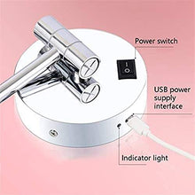 Specchio Specchi per vanità a Parete Specchi a lume di riempimento a LED Trucco, 8 Pollici, Carica USB